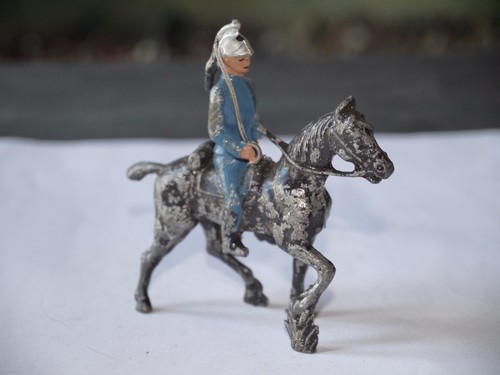 Figurine plomb cavalier - en,