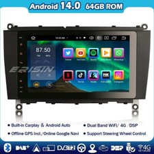 8" 128GO Android 14 Autoradio Carplay GPS DAB+ Mercedes CLK-Class W209 C209 A209