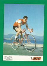 CYCLISME carte cycliste SYLVAIN VASSEUR équipe BIC 1970