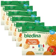 Blédina - Petits pots pour bébé - Tomates Riz Poulet - 70% d'ingrédients Fran...