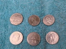 6 Monnaies Modernes Françaises .