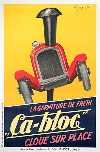 Vintage 1934 ça bloc poster - vintage, 'Ça-bloc'