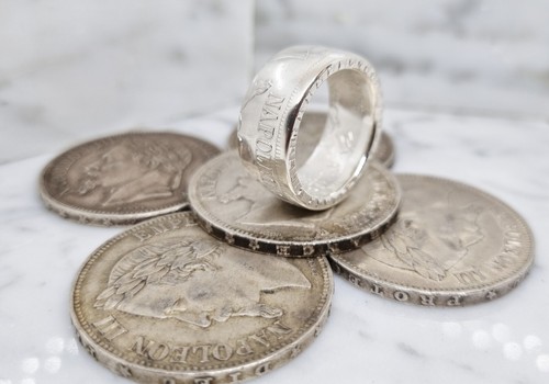 Bague pièce monnaie 5 - bague,