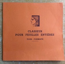 ALBUM CÉRÈS POUR FEUILLES DE TIMBRES ENTIÈRES CONTENANT 24 PLANCHES 