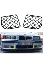 Adapté Pour M3 BMW E36 1992-1999 Pare-Choc Métal Grille Set 2 Pcs
