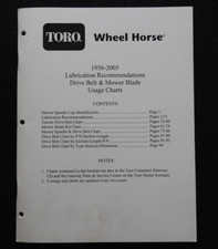1956-2005 Toro Wheel Horse