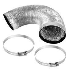 Gaine Ventilation en Aluminium ⌀100mm x 3m Tuyau d'evacuation en Aluminium po...