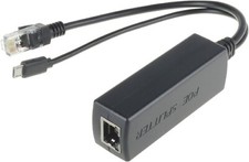 PoE Splitter Fast Ethernet vers Micro USB, idéal pour Raspberry Pi B/B+/2/3