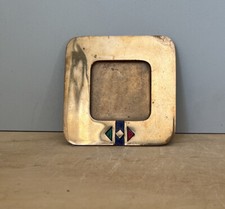 Vide Poche Cendrier Carré en Bronze Doré Design Italien par Esa Fedrigolli Esart