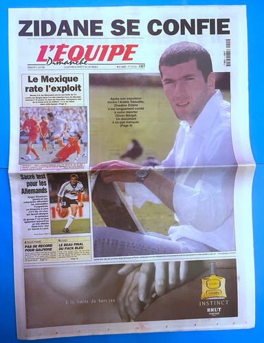 Football equipe 06 1998 - football, 21/06/1998