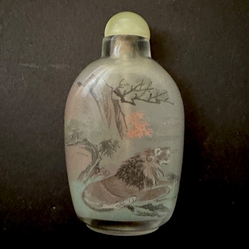 Tabatière chinoise verre - tabatière, en