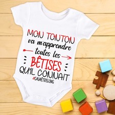Body bébé ou tee-shirt personnalisable toutes les bêtises