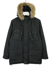 Barbour International Hiver Tempête Parka Veste Doudoune Homme M Ciré Look