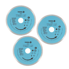 3 DISQUES DIAMANT SCIE A CARRELAGE 125X22.2x5x1.6 SUPER FIN 1.6mm POUR COUPE EA