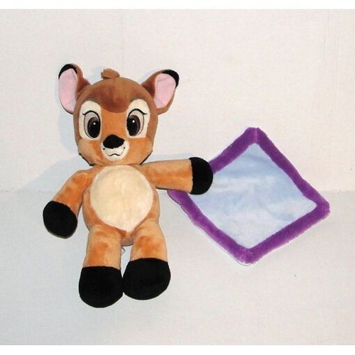 Doudou bambi mouchoir bleu - doudou,