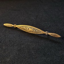 Broche vintage plaqué or de
