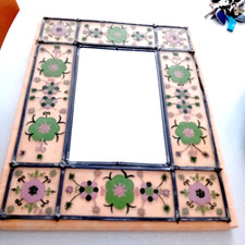 MIROIR VINTAGE cadre verre