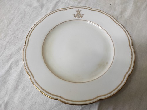 Ancienne assiette plate - ancienne, en