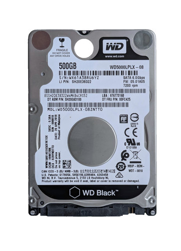 Disque dur pces 500go - disque, 2.5