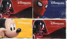 4 cartes parc d’attraction Walt Disney Paris