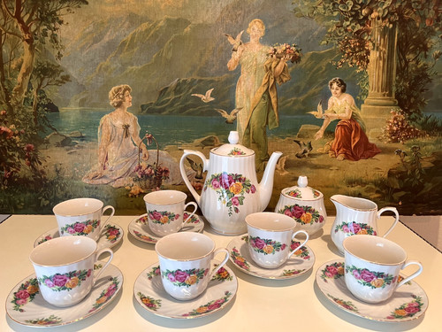 Vtg english rose - rose, tea