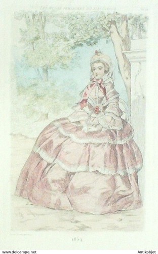 Gravure mode boutet pointe - gravure, (pointe