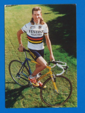 CYCLISME carte cycliste LAURENT BROCHARD Champion du Monde Pub Groupama