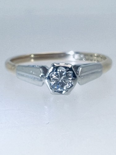 Bague solitaire diamant 18ct - bague,