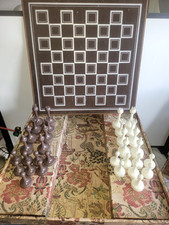 Ancien Grand jeux d'échec échiquier 50 cm rare année 1920/30