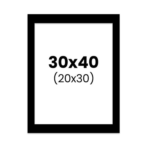 Passe partout noir 30x40cm - passe-partout,