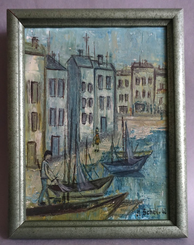 Acrylique sur toile encadrée