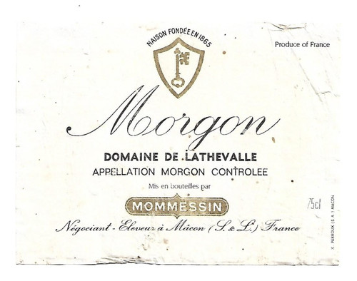 Etiquette vin morgon - etiquette,