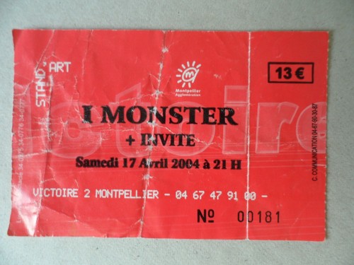 Ticket billet concert i - concert, :