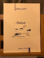 Philippe Gaubert Ballade pour flûte et piano partition éditions Heugel
