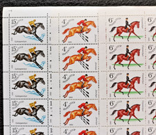 Lot de 3 planches de timbres