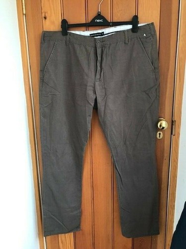 Pantalon plat devant marron - plat,