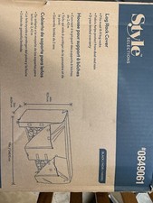 Style Selections | Firewood Log Rack Cover | 8 FT | Black