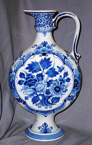 Vase poignée pichet delfts - vase,