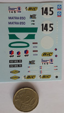 decalcomanie decals 1/43 matra