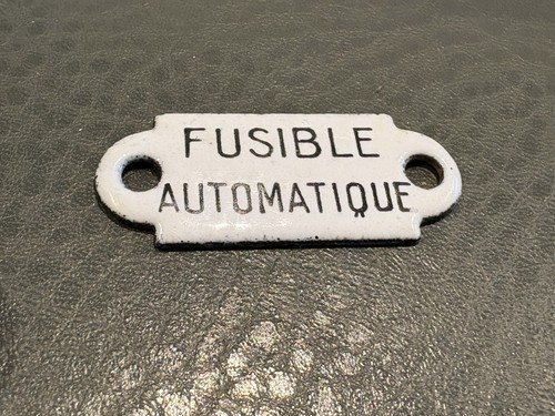 Ancienne petite plaque - ancienne,