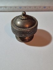 Boite A Pillule En Argent Massif 925/1000