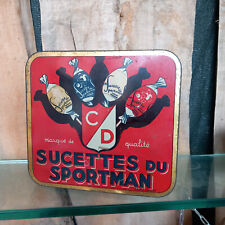Boite  à sucrerie sucettes Sportman Cauchy Deridder Tourcoing