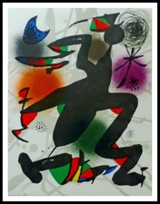 Joan MIRO : Composition IV,  Lithographie originale 1977