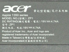 Boîtier Dessous Acer Aspire