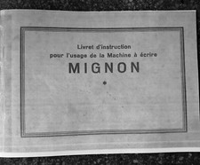 Manuel machine à écrire MIGNON AEG, instructions for typewriter MIGNON
