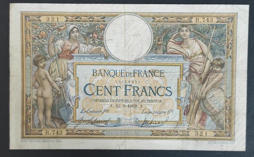 Rare billet 100 - francs, luc