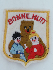 ECUSSON ANCIEN A COUDRE BONNE NUIT LES PETITS NOUNOURS PIMPRENELLE ET NICOLAS