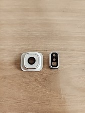 Vitre Caméra Arrière Et Flash Blanc Samsung S6 G920