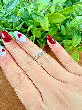 Bague solitaire en or 18K et