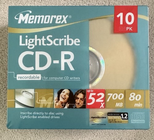 Memorex lightscribe 52x - memorex,